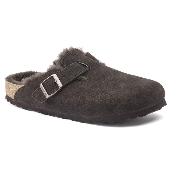 Boston Shearling Pelle scamosciata - Mocca